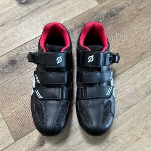 Black Peloton Shoes with Red Interior - size 40/9